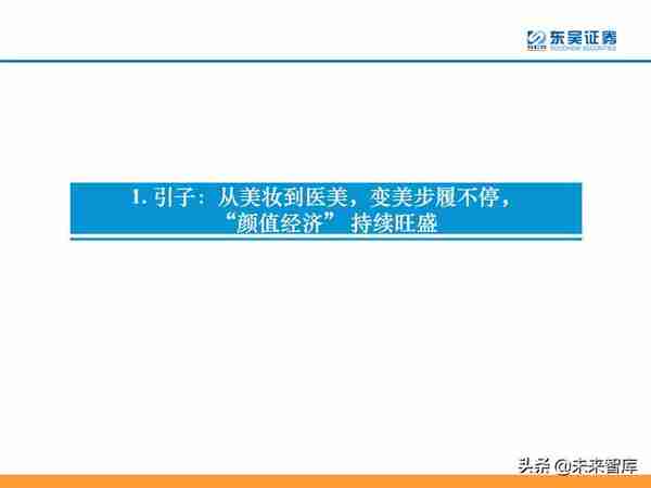 颜值经济产业研究：医美和化妆品市场分析